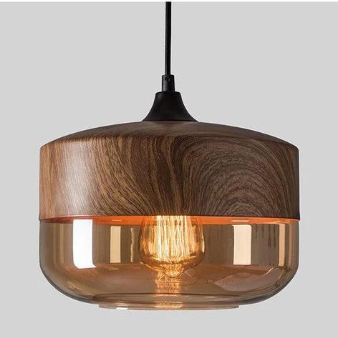 Lampada da Soffitto in Legno Scandinavo Elegante - NordLuna