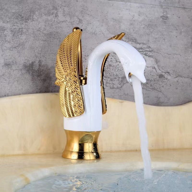 Rubinetto da bagno in ottone completo per acqua calda e fredda con maniglia singola