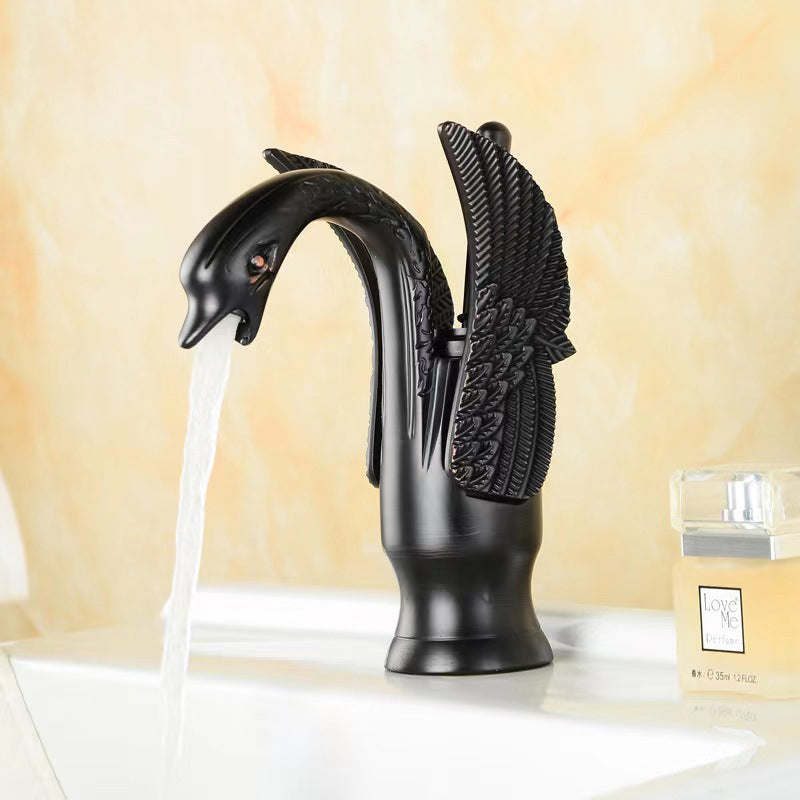 Rubinetto da bagno in ottone completo per acqua calda e fredda con maniglia singola