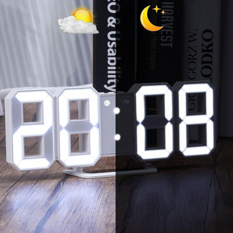 Orologio Digitale 3D Intelligente con Sveglia
