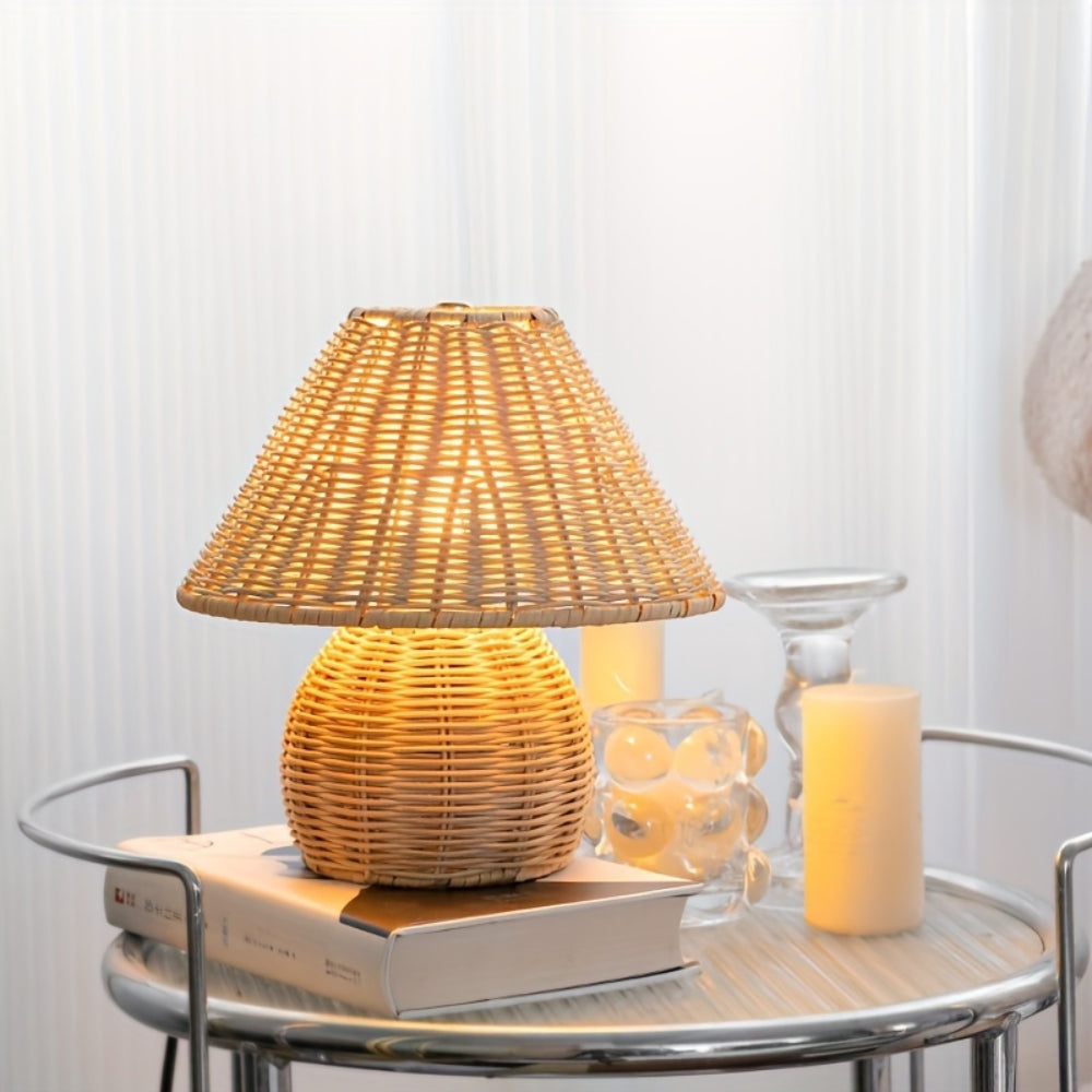 Skanto | Noya Lampada da Tavolo in Rattan Decorazione per la Casa