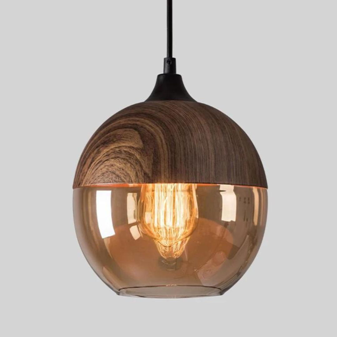 Lampada da Soffitto in Legno Scandinavo Elegante - NordLuna