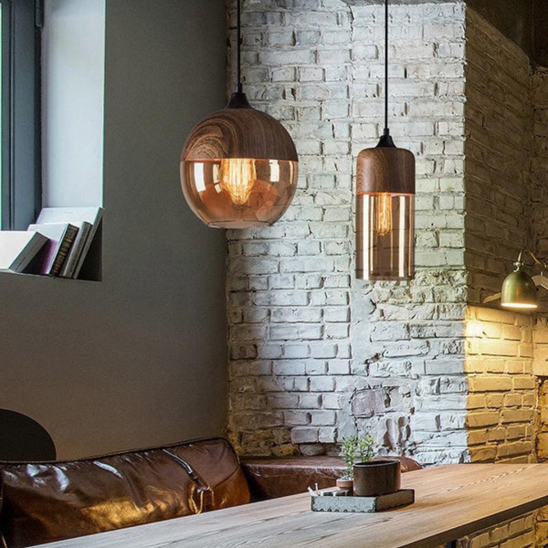 Lampada da Soffitto in Legno Scandinavo Elegante - NordLuna