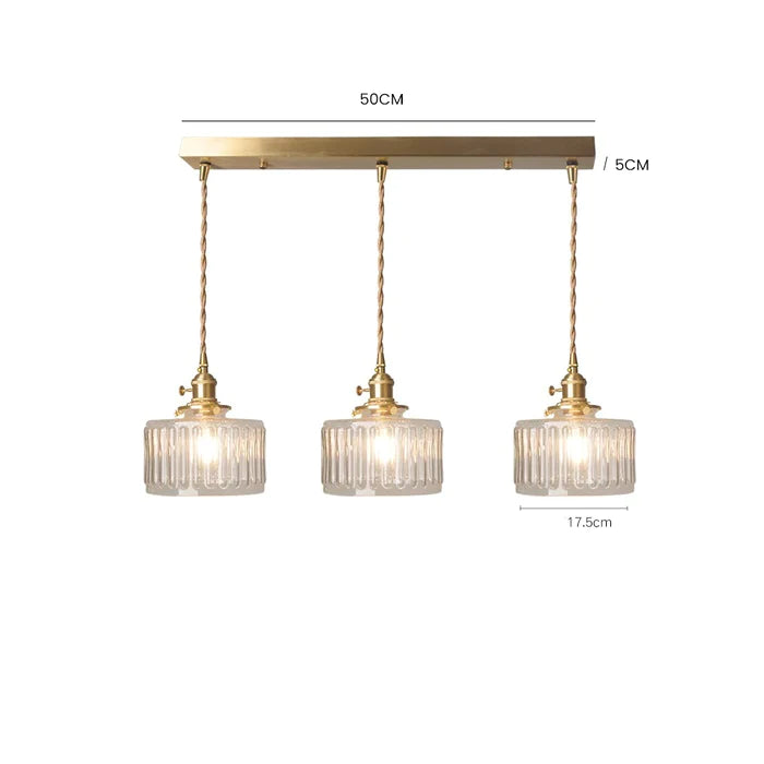 Lampadario Vintage in Cristallo - Celeste | Brehn