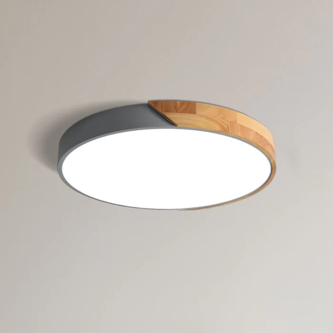 Elegante lampada a soffitto LED in stile scandinavo