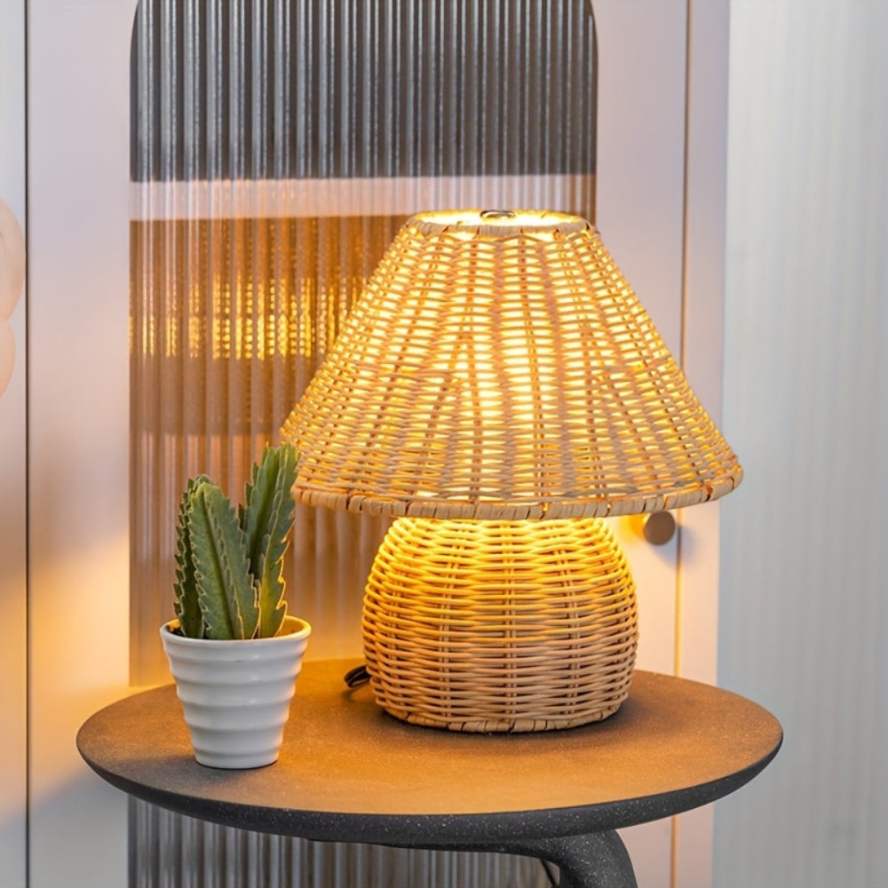 Skanto | Noya Lampada da Tavolo in Rattan Decorazione per la Casa