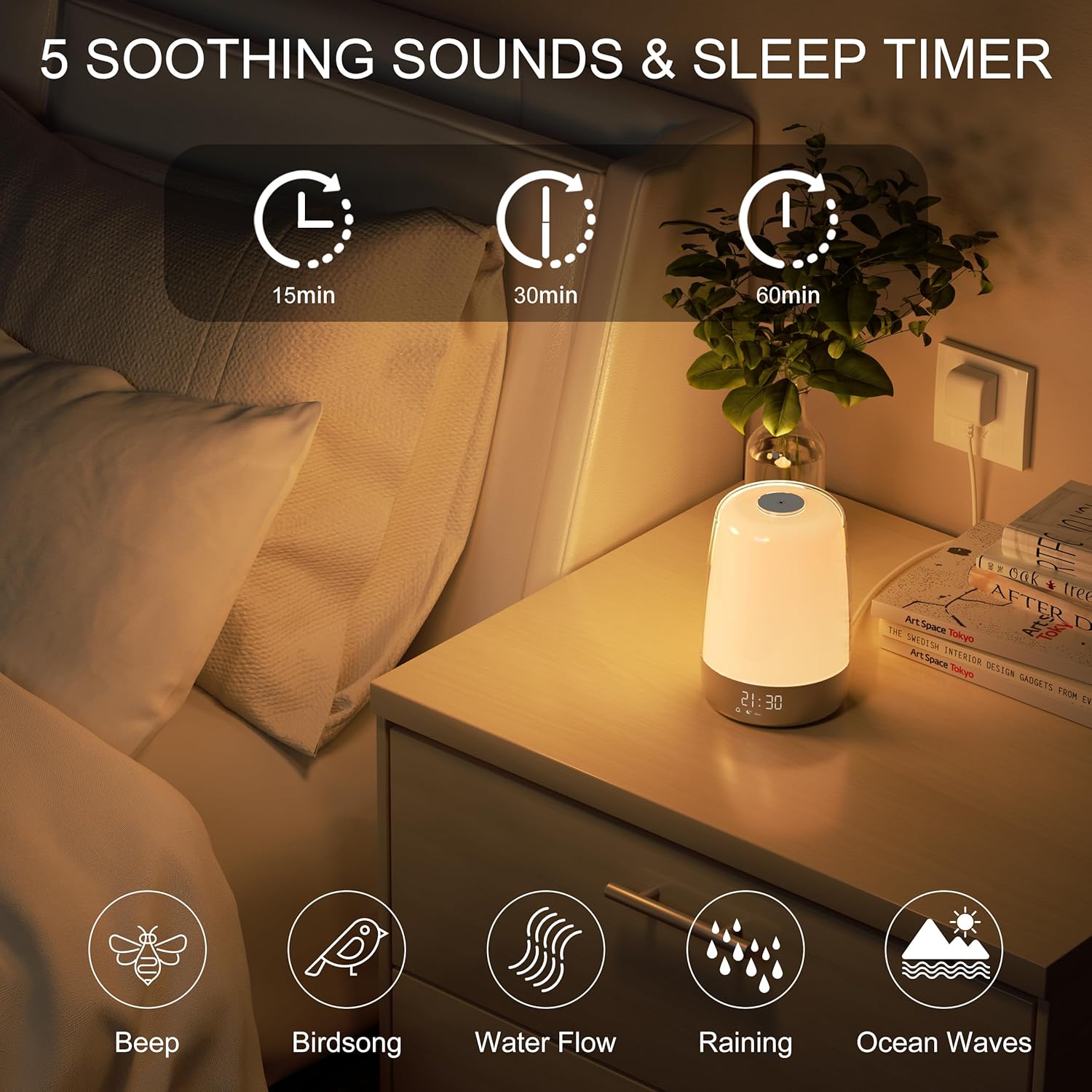 Aurora Wake-Up Light | Alba & Tramonto | Ricaricabile USB-C
