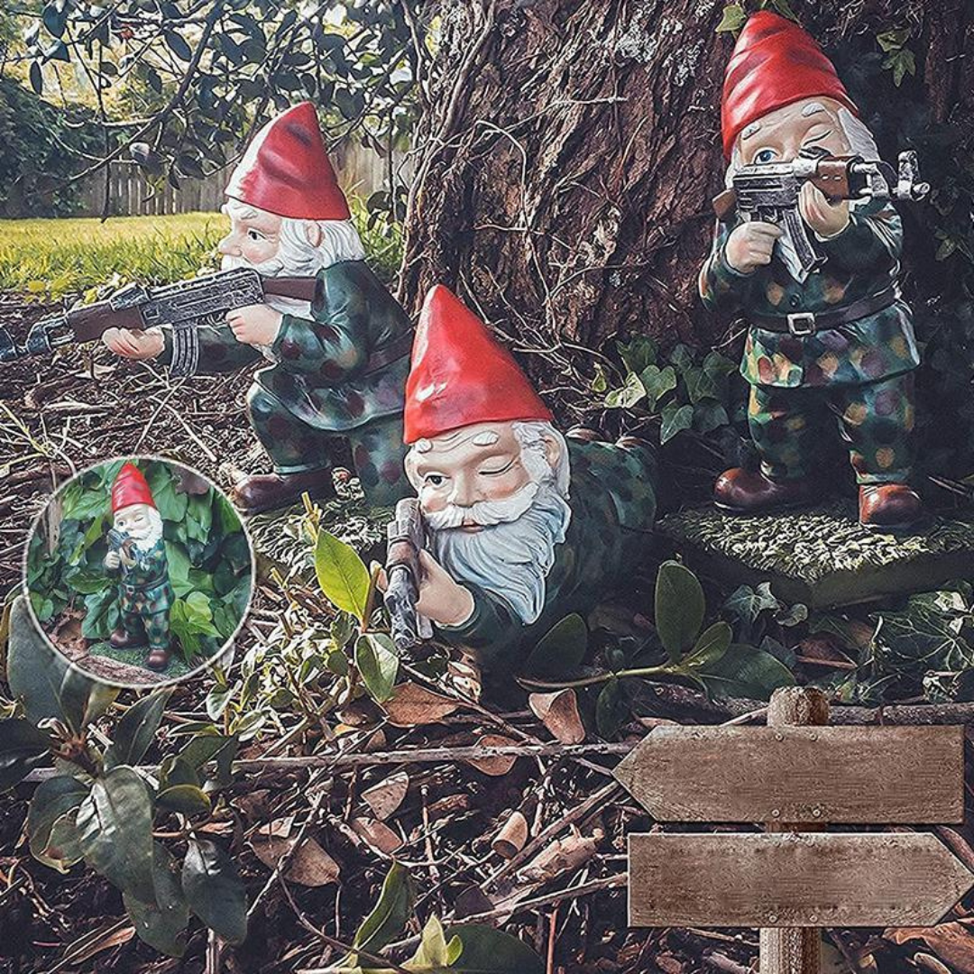 Drelix - Gnomo da Giardino Militare