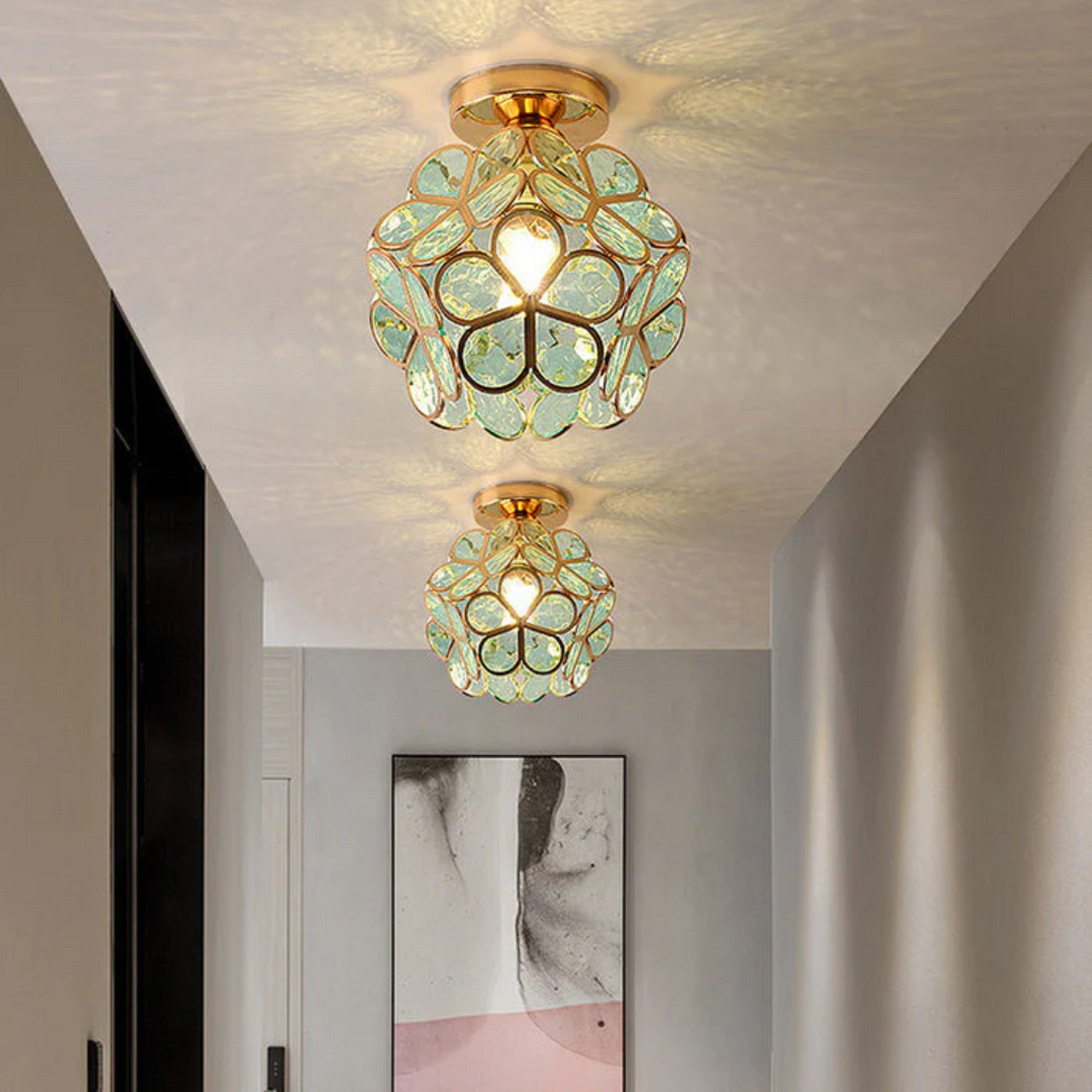 Lampada da soffitto in vetro di lusso