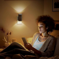 Luce notturna con presa e rilevamento della luminosità con luminosità regolabile