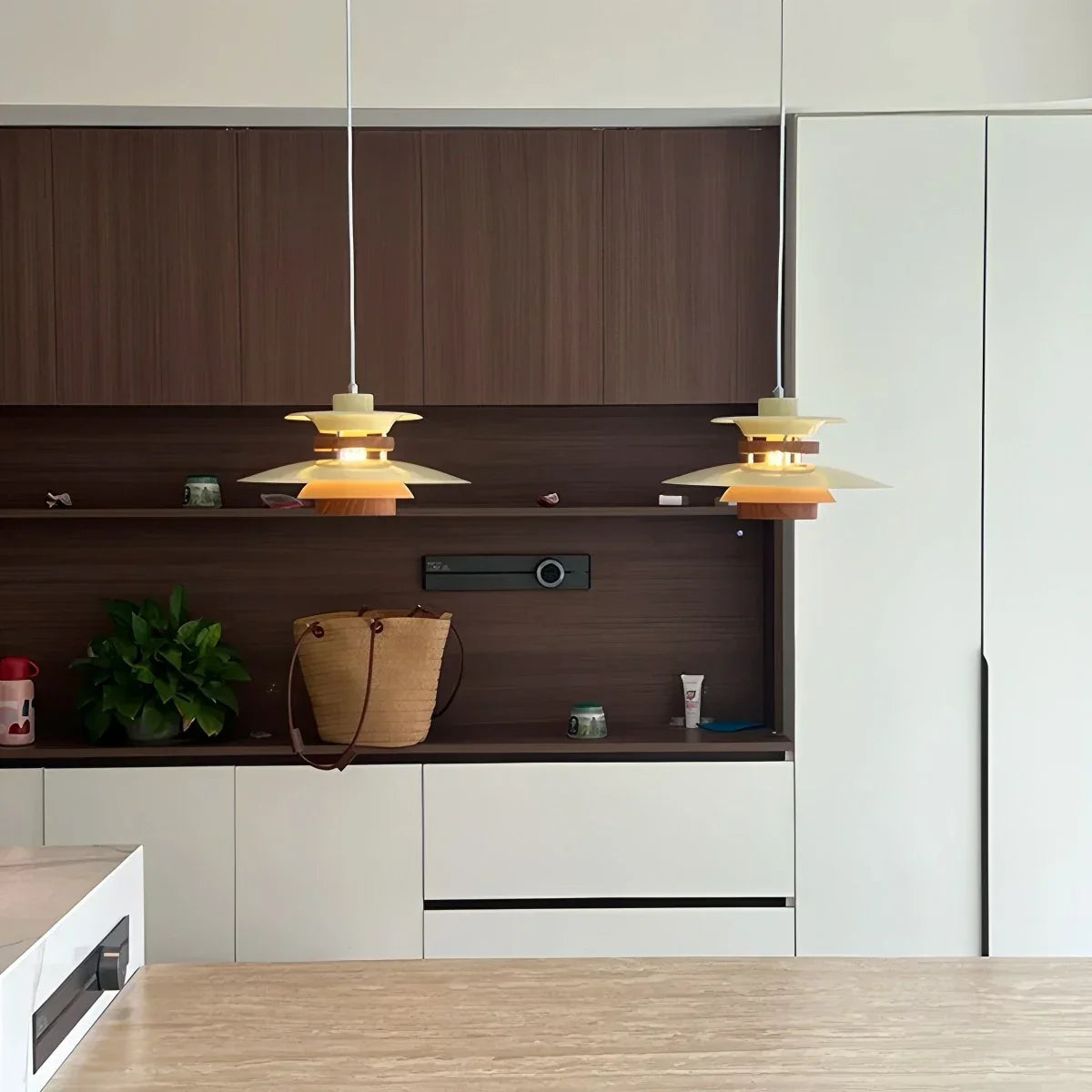 Ariyanae | Lampada a Sospensione UFO Moderna con LED Dimmerabile per Isola Cucina e Sala da Pranzo