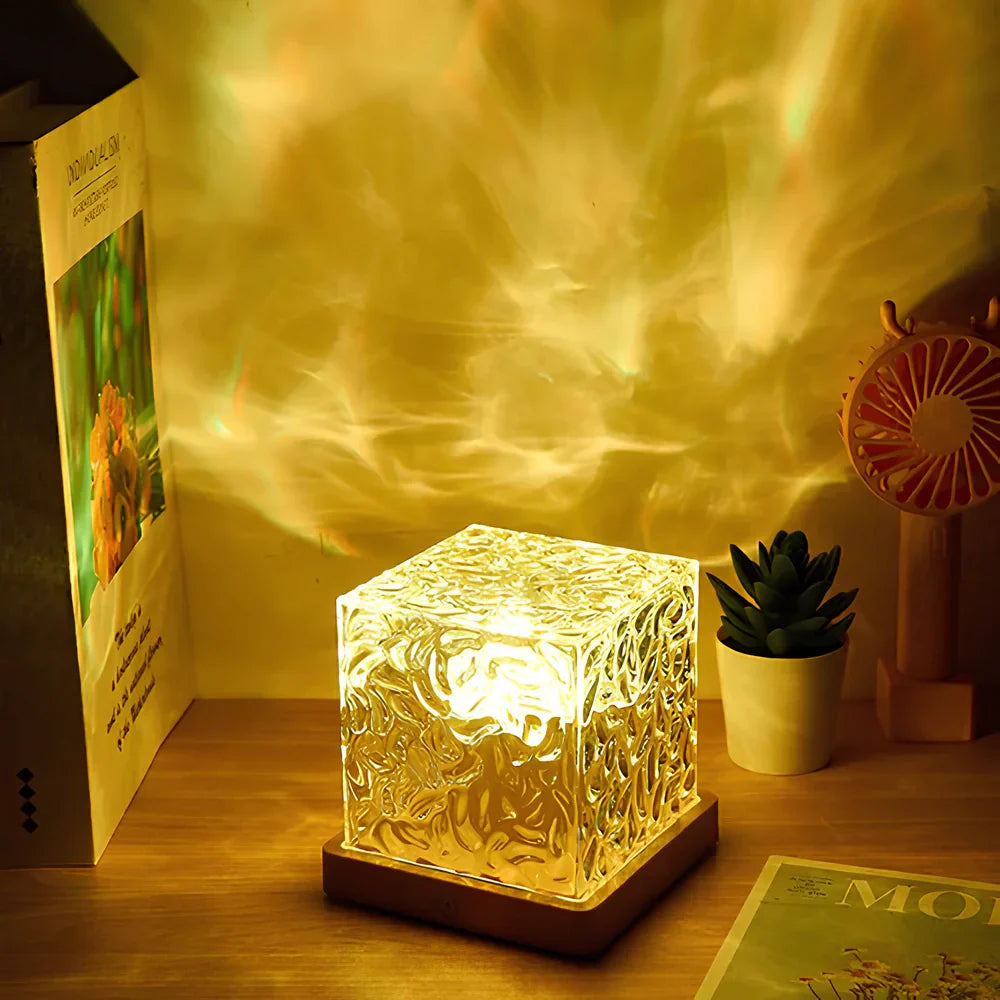 Serox | Lampada Cubica LED con Effetto Aurora Luce Ambientale a 16 Colori