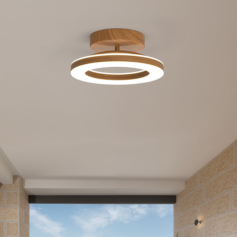 Cypressa - Lampada da soffitto LED rotonda in acrilico per ingresso e hall