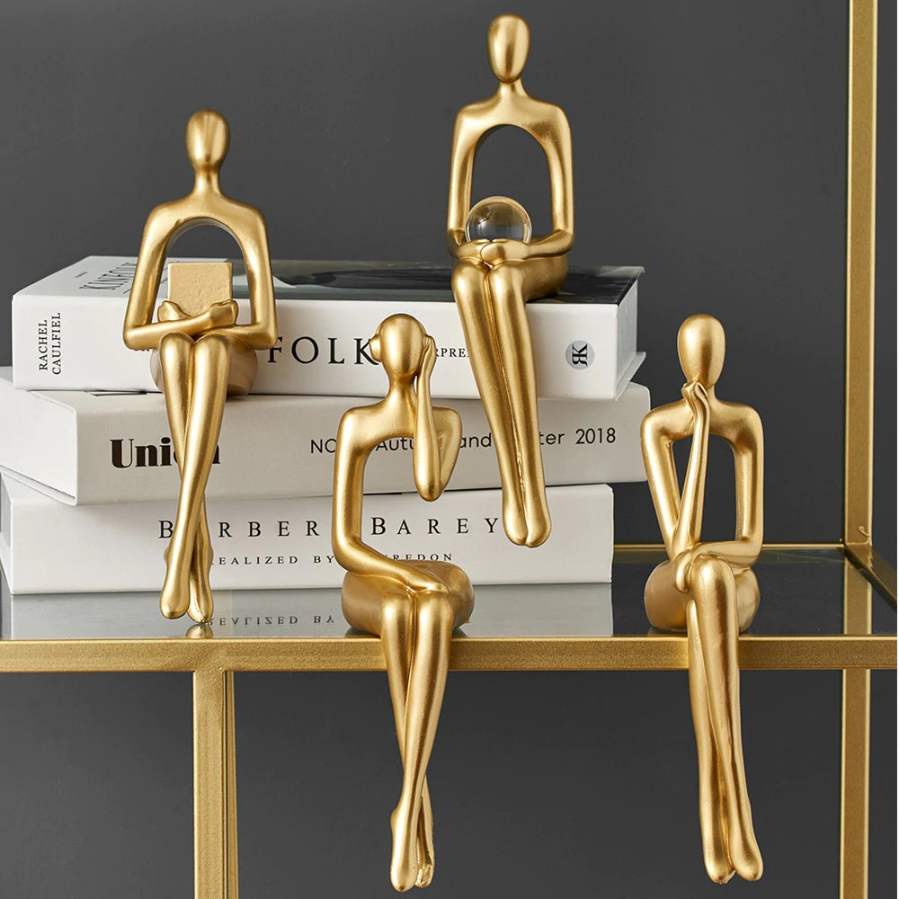 Figure astratte eleganti per la decorazione degli interni – opere d'arte uniche come accessori moderni per l'arredamento