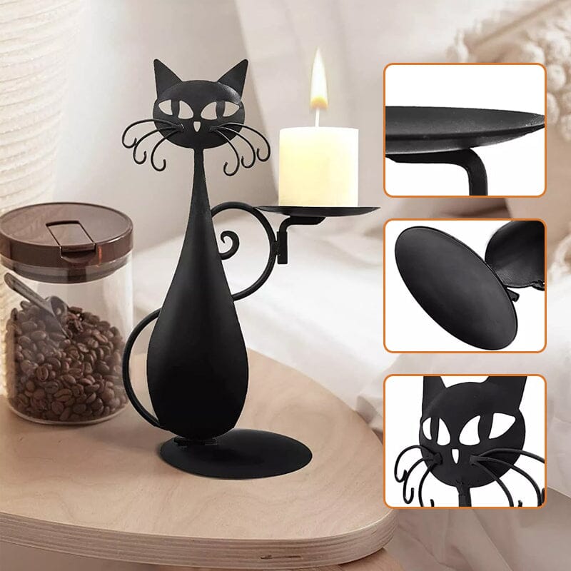 Skanto | Candelabro gatto nero