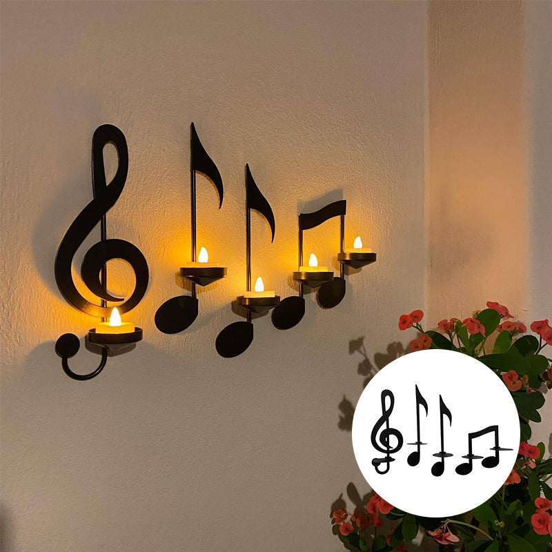 Lampada da parete musicale nera