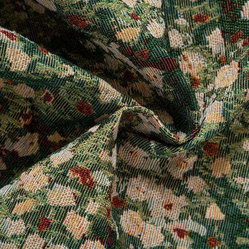 Skanto | Tenda in velluto vintage francese con motivo floreale