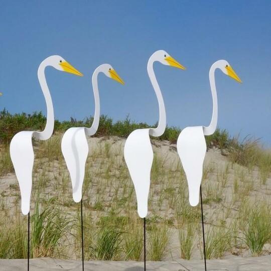 Decorazione da Giardino Flamingo in Alluminio | Indicatore di Vento e Decorazione | Fatto a Mano | PinkDrift
