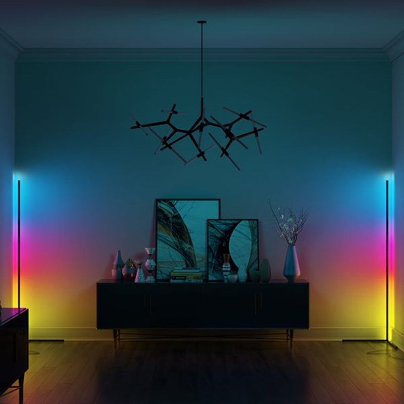 Lampada Angolare da Terra LED Dimmerabile Design Minimalista