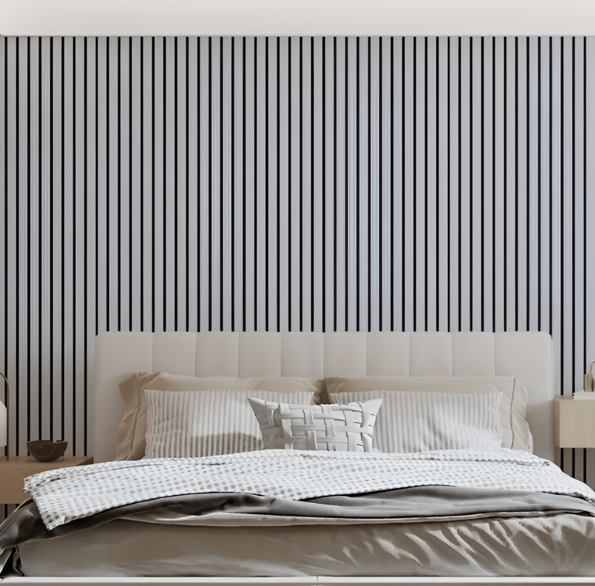 Pannelli in legno | Pannelli acustici 3D autoadesivi | Rivestimento murale moderno | WallVogue