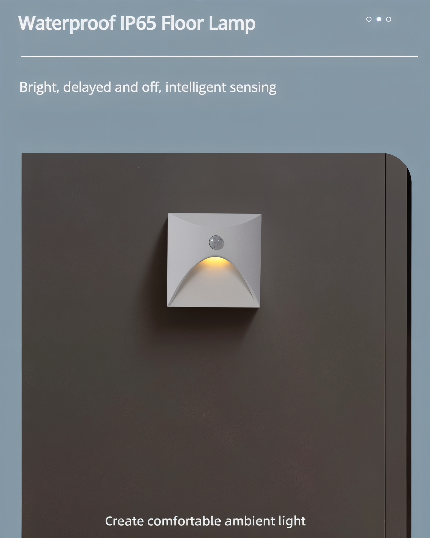 LuminiPath - Luce da Parete Impermeabile IP65 - Luce da Parete Interna ed Esterna - Luce da Parete LED con Sensore di Movimento