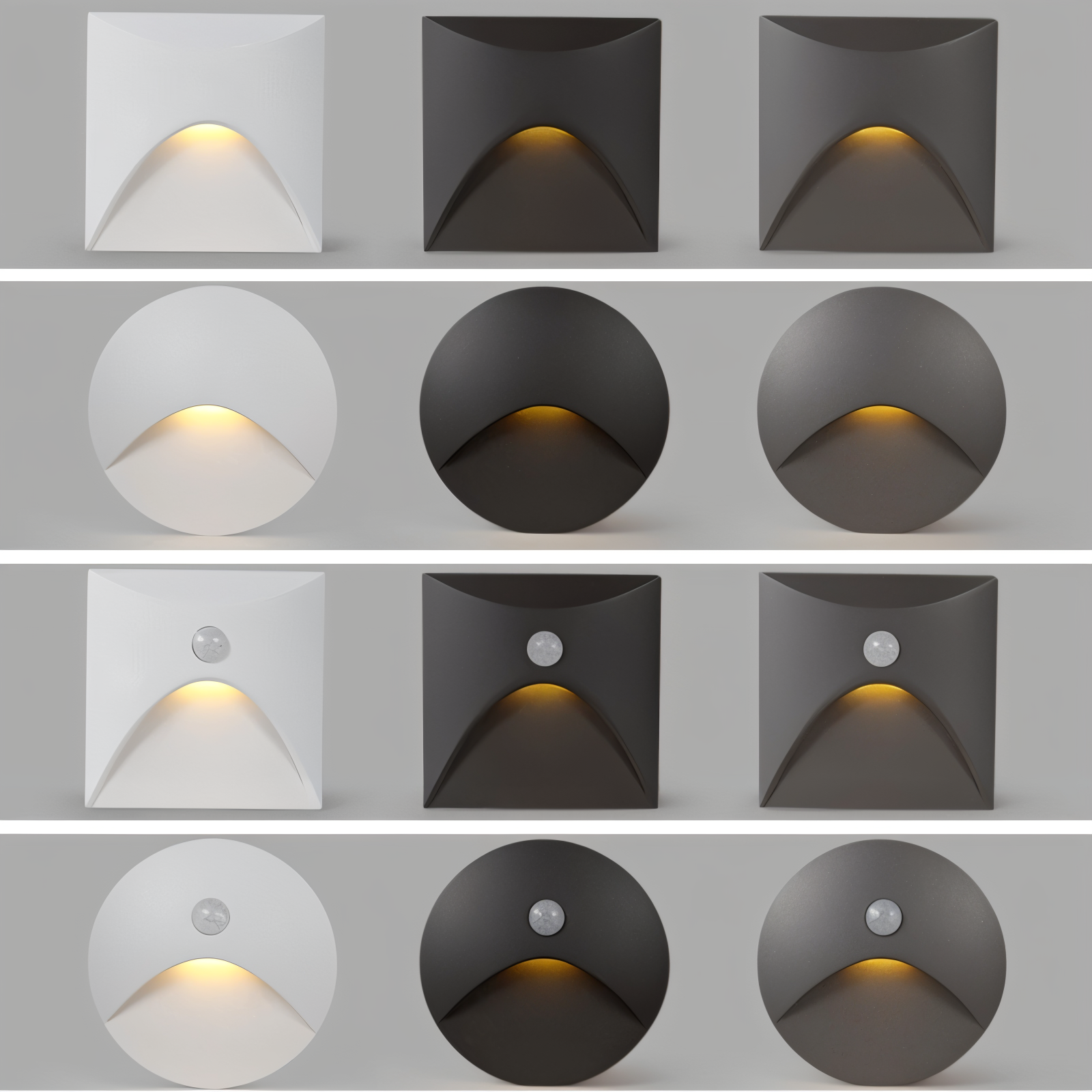 LuminiPath - Applique impermeabile IP65 - Applique per interni ed esterni - Applique LED con sensore di movimento