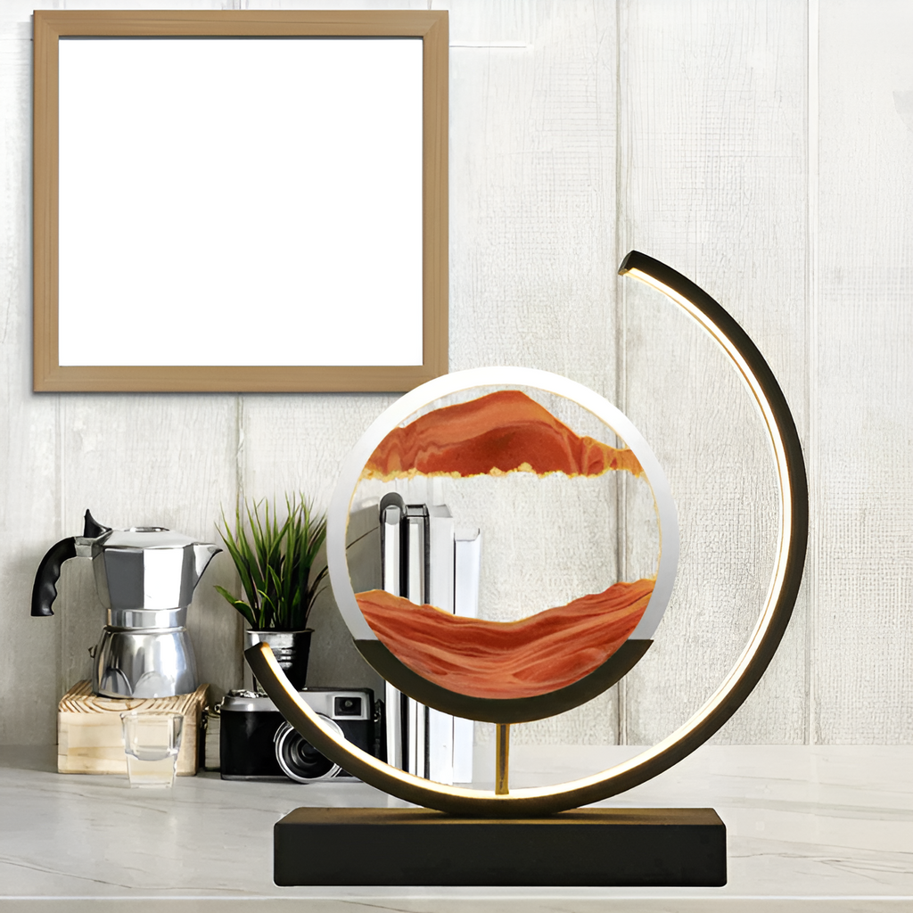 Lampada di sabbia Sand Glow con telecomando dimmerabile
