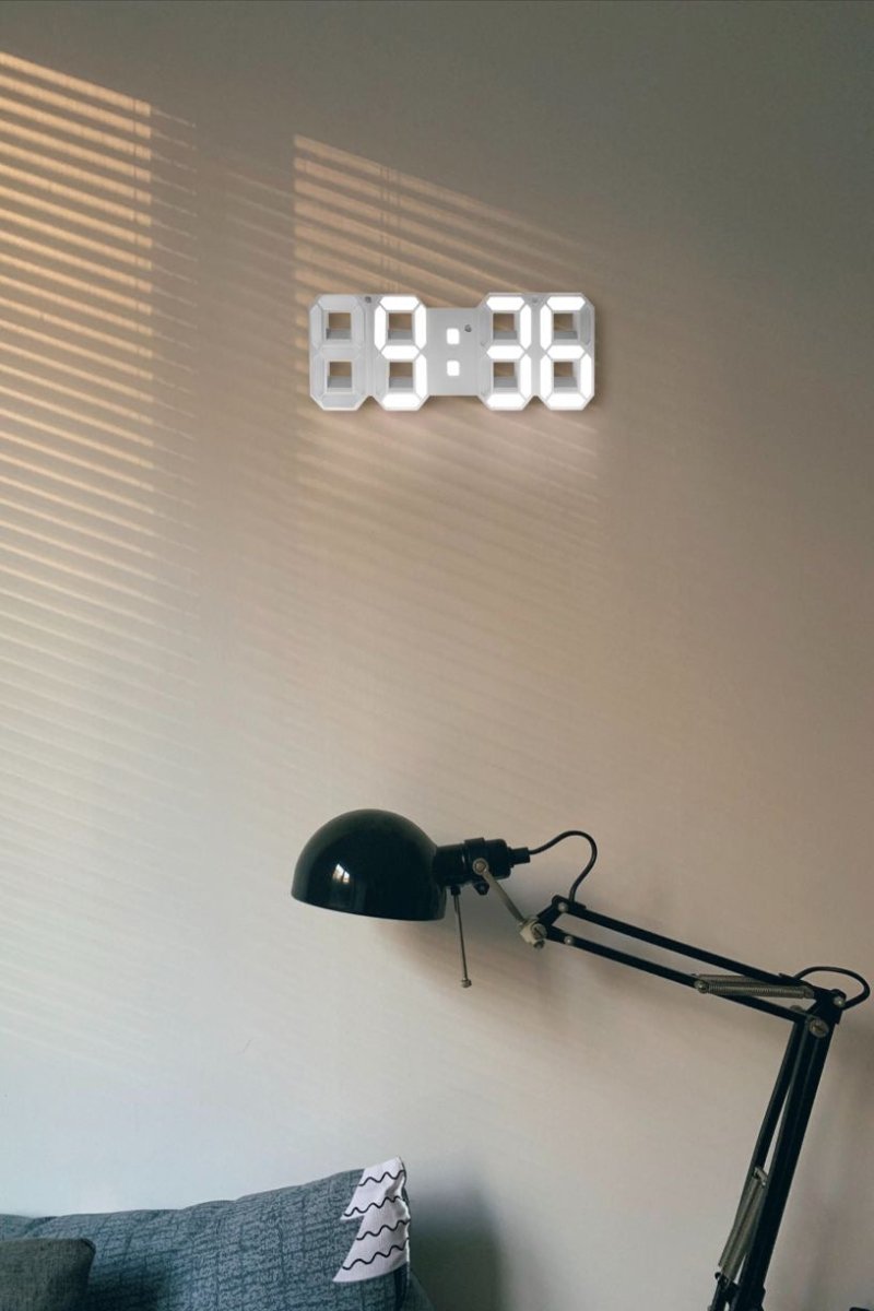 Orologio da Parete LumiSync 3D LED – Orologio Digitale Moderno con Illuminazione Dimmerabile