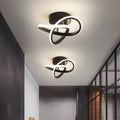 Skanto | Lampada da soffitto con LED e telaio in metallo nero