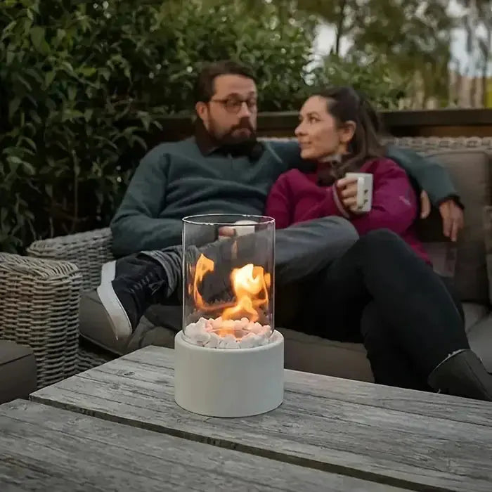 Camino | Lanterna da tavolo a fiamma | Fiamma visibile | FlammenKlar