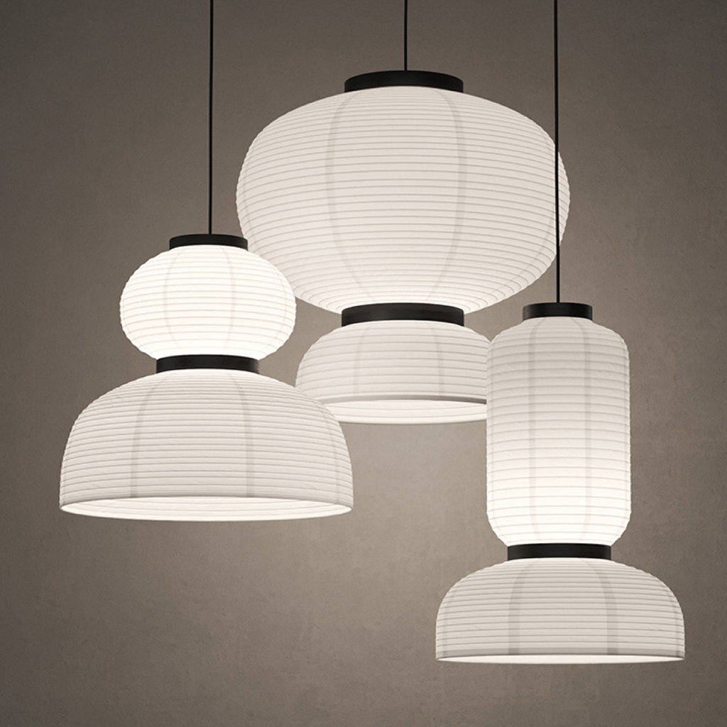 Lampada a Sospensione Wabi Sabi per Soggiorno con Altezza Regolabile – Metallica e Tessile, Illuminazione Ideale per il Tavolo