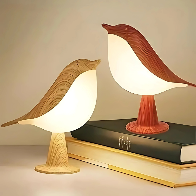 Lampada Regolabile a Forma di Uccello | Diffusore di Aroma Portatile con Illuminazione Personalizzabile per Relax e Lettura
