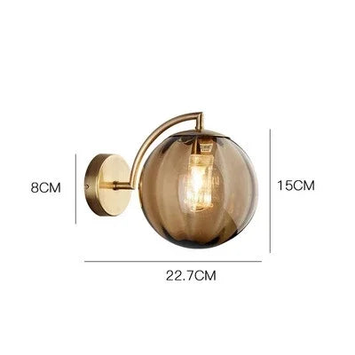 Lampada da Parete in Vetro Moderna - Illuminazione da Parete Elegante Realizzata in Vetro per Soggiorno e Corridoio