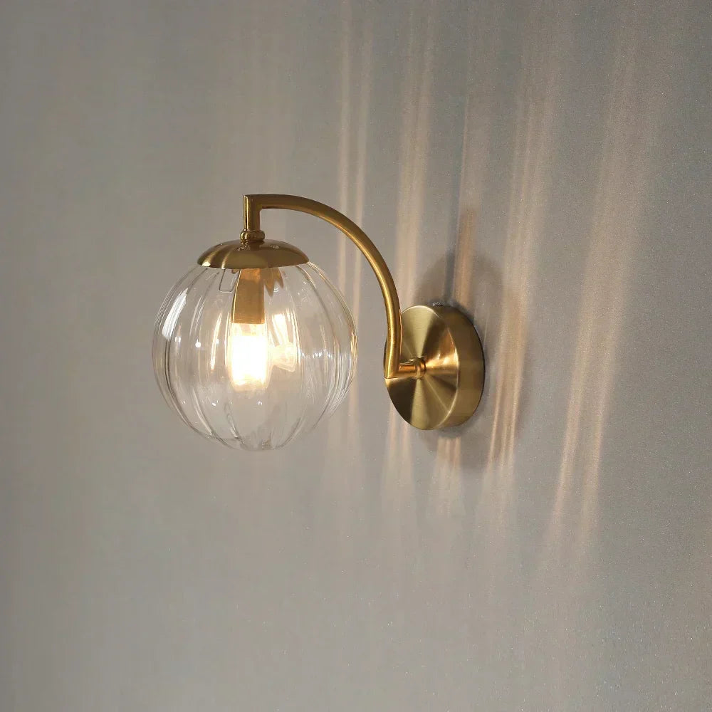 Lampada da Parete in Vetro Moderna - Illuminazione da Parete Elegante Realizzata in Vetro per Soggiorno e Corridoio