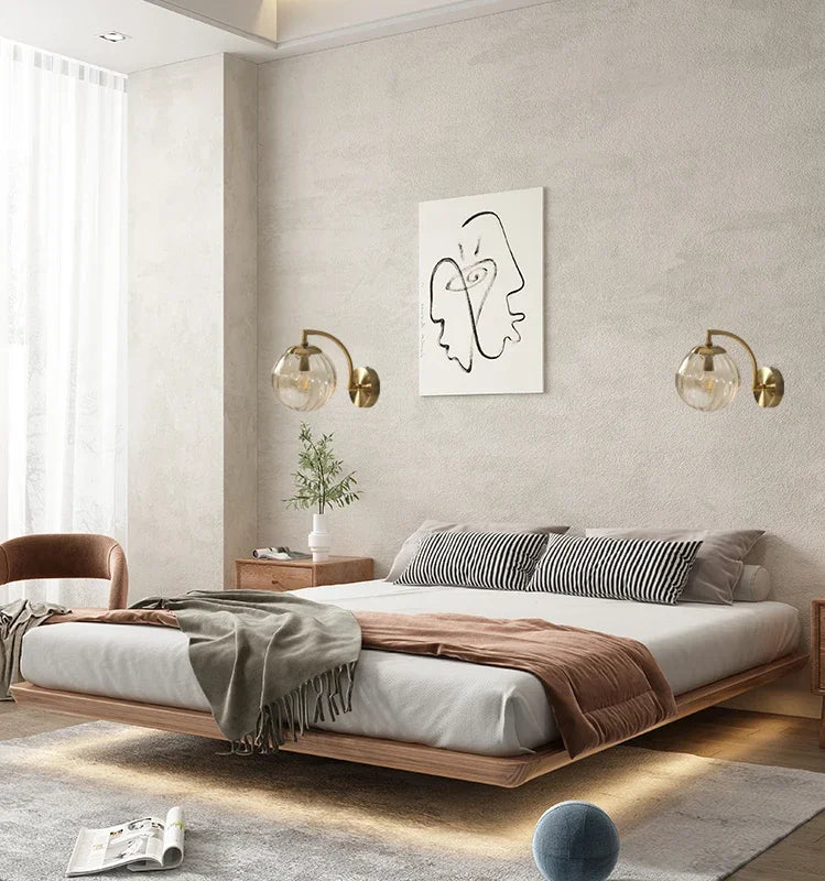 Lampada da Parete in Vetro Moderna - Illuminazione da Parete Elegante Realizzata in Vetro per Soggiorno e Corridoio