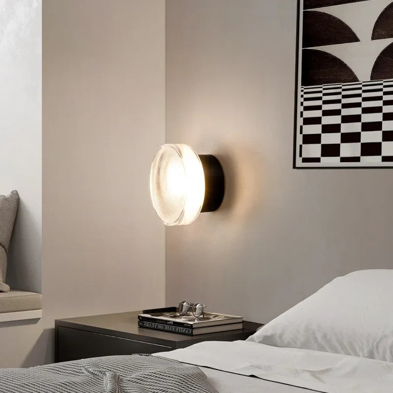 Frendorf - Moderna lampada da parete rotonda per un'eleganza atmosferica
