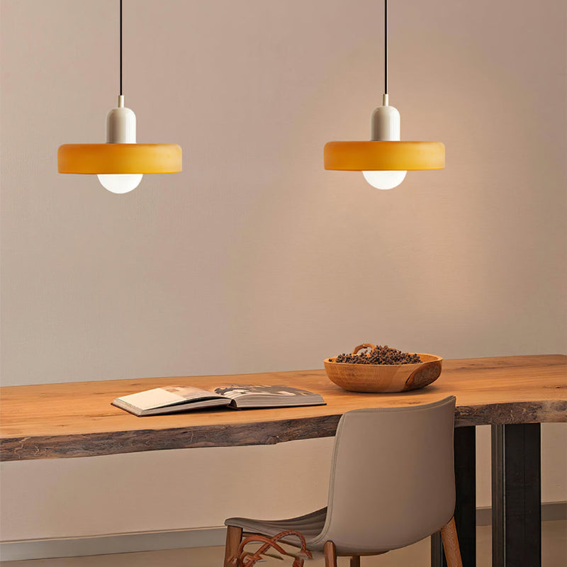 Lampada a sospensione in vetro colorato - BauLume