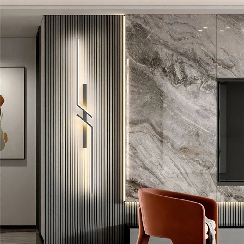 Skanto | Lampada da parete LED creativa con design a strisce | Design moderno e luce dimmerabile in 3 colori