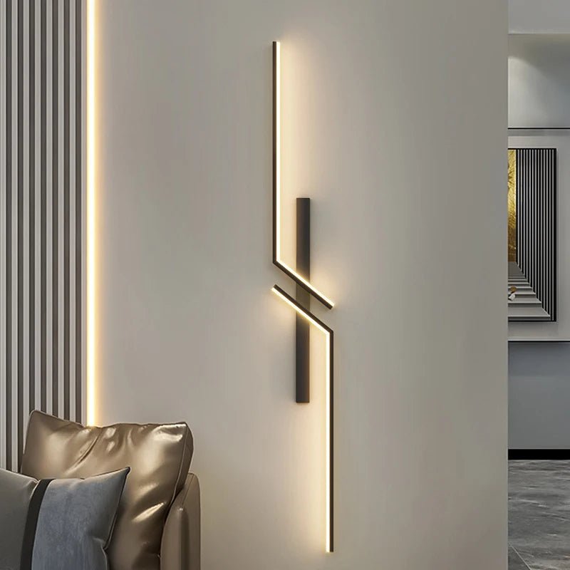 Skanto | Lampada da parete LED creativa con design a strisce | Design moderno e luce dimmerabile in 3 colori