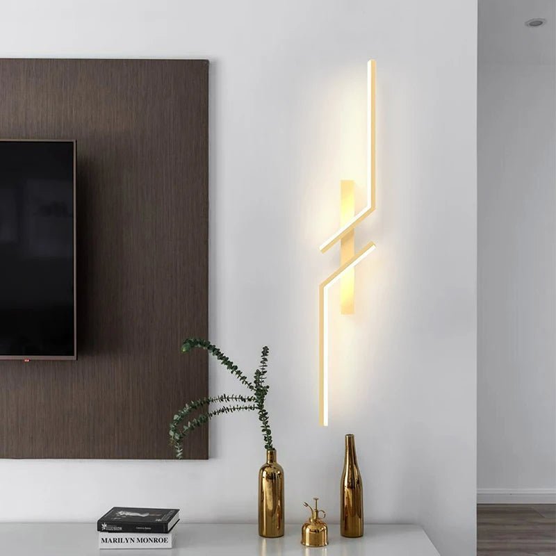 Skanto | Lampada da parete LED creativa con design a strisce | Design moderno e luce dimmerabile in 3 colori