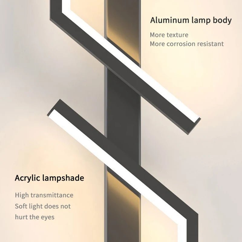 Skanto | Lampada da parete LED creativa con design a strisce | Design moderno e luce dimmerabile in 3 colori
