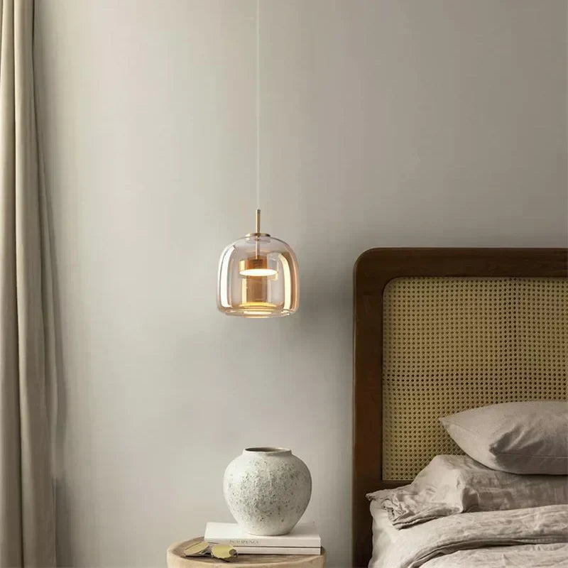 CrystalGlow Pendant Light - elegante lampada a sospensione in vetro trasparente