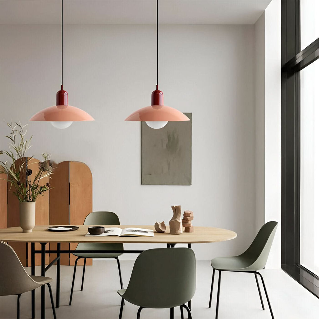 Moderno Lampadario Macaron Bauhaus – Ombra in Ferro