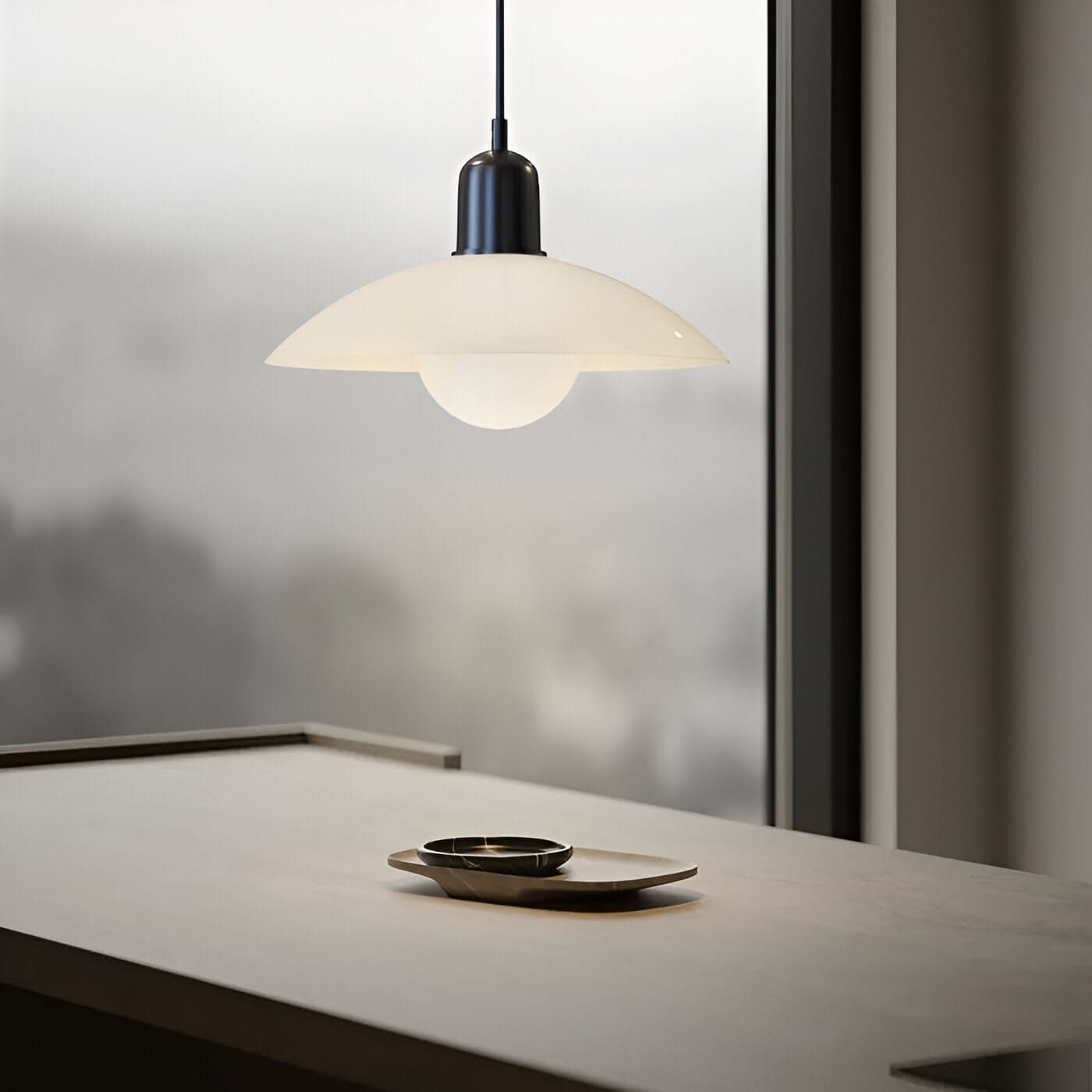 Moderno Lampadario Macaron Bauhaus – Ombra in Ferro