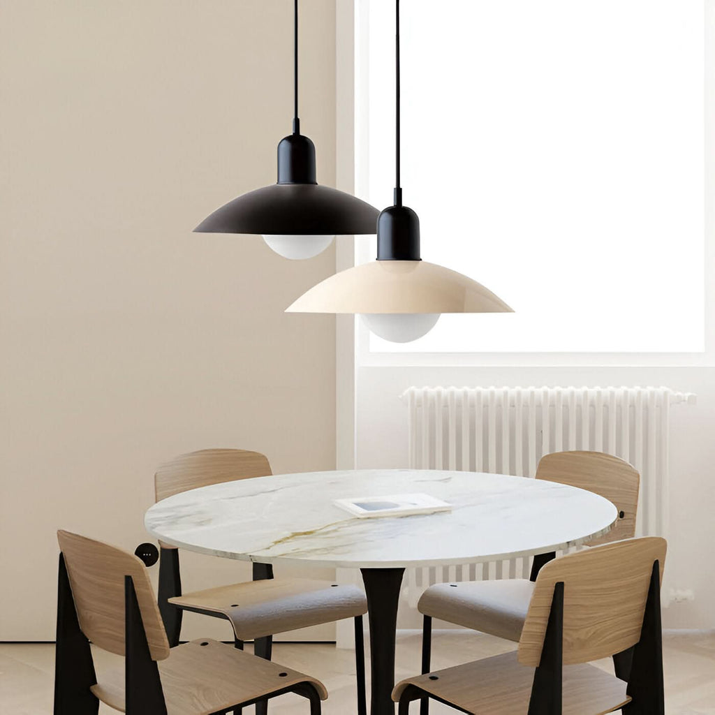Moderno Lampadario Macaron Bauhaus – Ombra in Ferro