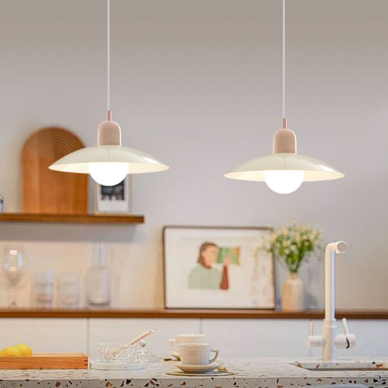 Moderno Lampadario Macaron Bauhaus – Ombra in Ferro