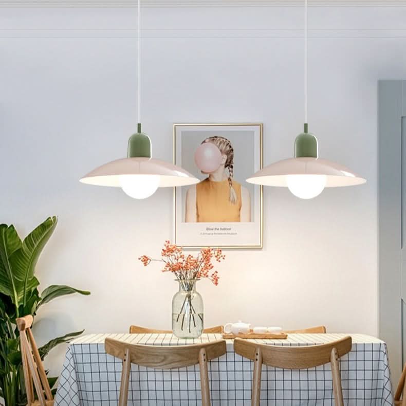 Moderno Lampadario Macaron Bauhaus – Ombra in Ferro