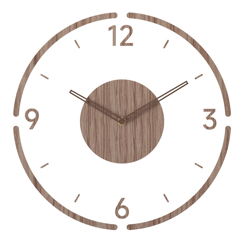 Semplicità nordica in un orologio di legno