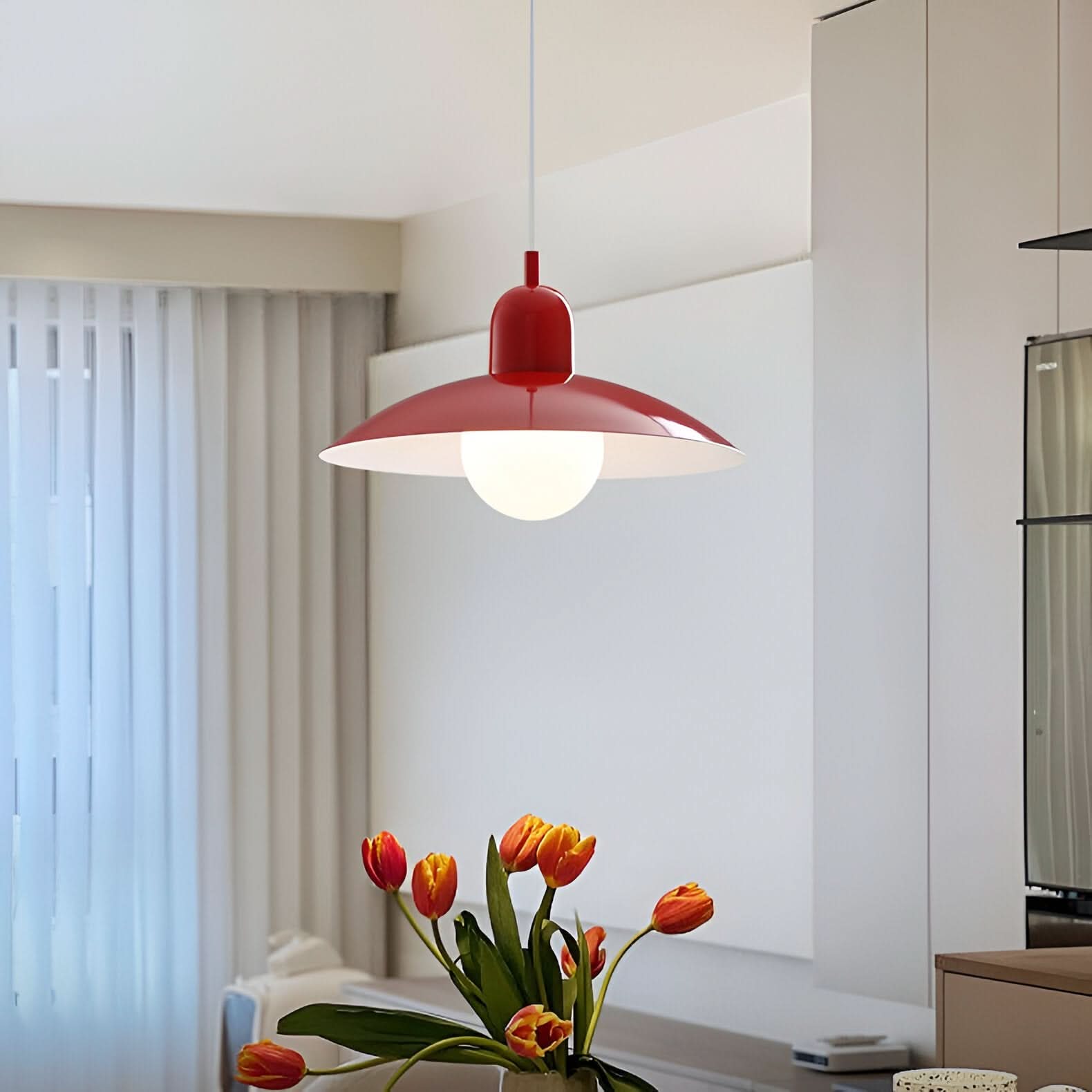 Moderno Lampadario Macaron Bauhaus – Ombra in Ferro