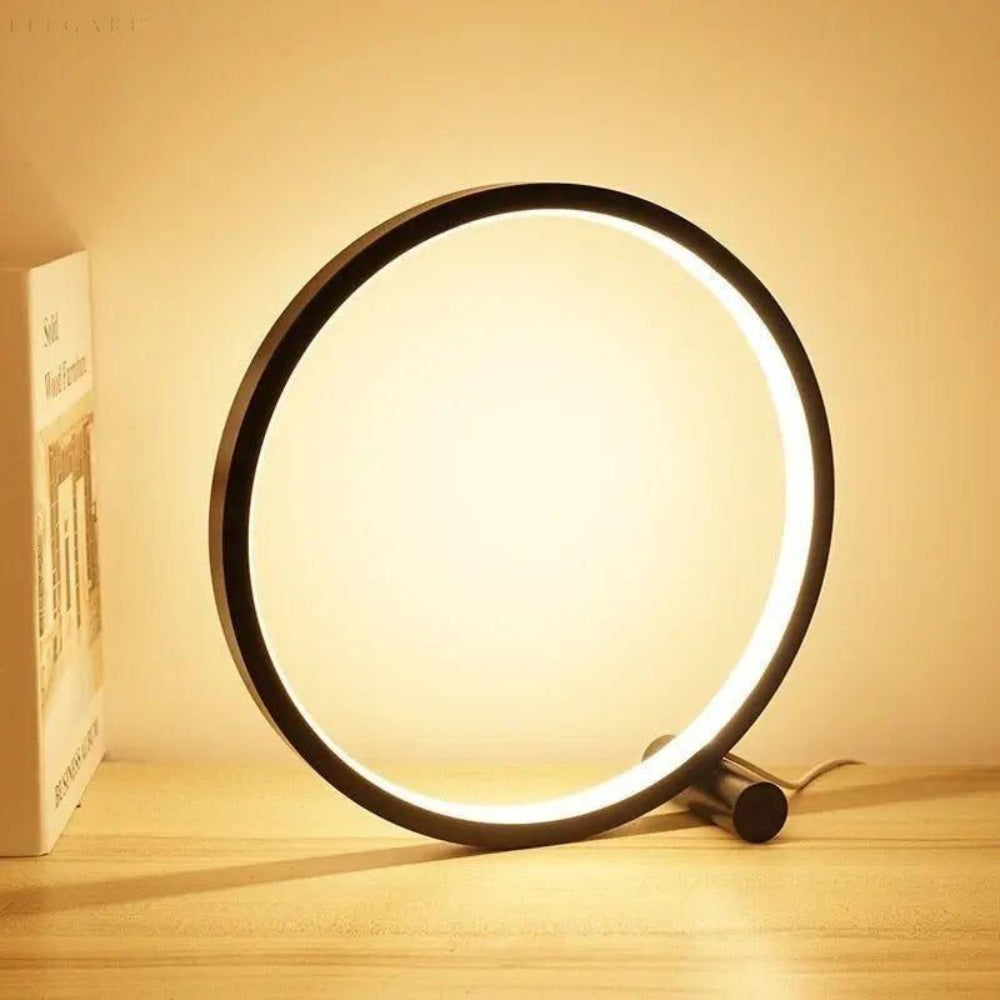 Lampada da Scrivania LED Dimmerabile a Forma di Anello